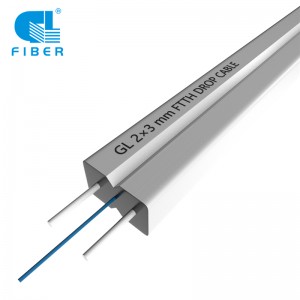 Indoor FTTH Drop Cable With FRP/KFRP/Steel Wire