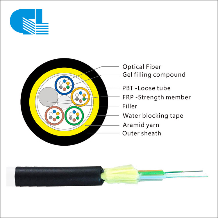 24 Core Aerial ADSS Cable Single Layer All-Dielectric Self-Supporting ADSS Optical Cable