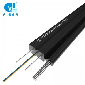 FTTH Self-supporting Bow-type Drop Cable With 7 Stranded Steel Wire