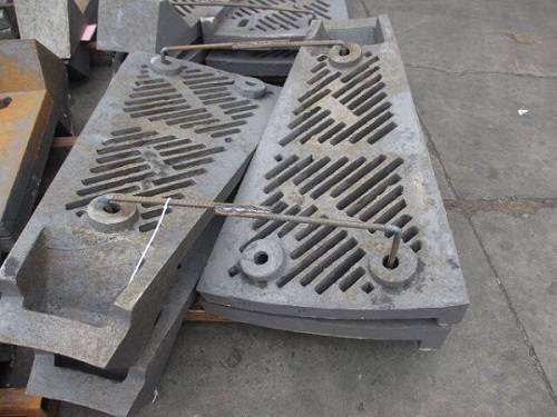 Revestimiento de trituradora y molino de acero al manganeso