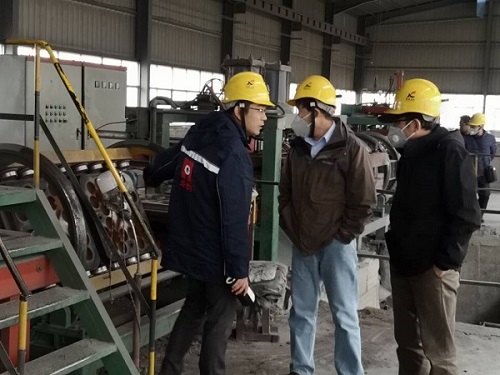 MCC group vist our company to check Ball Mill liner and Grinding Balls