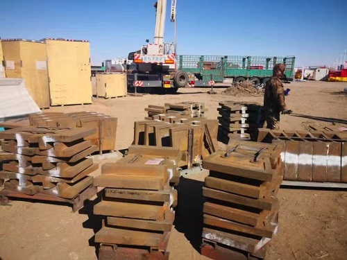 Forro de moinho de bolas de aço de alto manganês chegou na Mongólia Interior