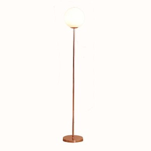 Renewable Design for Manufacturer Chandelier - Modern Glass Shade Rose Gold  Torchiere Floor Lamp, 65″ H GL-FLM010 – Goodly
