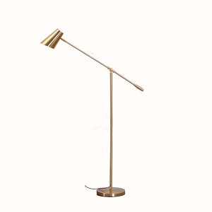 OEM manufacturer Gold Torchiere - Ajustable Height  Metal Floor Lamp, Antique Brass Finish, With 8W LED Chips, Touch Dimmable Switch GL-FLM12 – Goodly