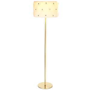 China Factory for Floor Light Shade - E26 Bulb Socket Floor Lamp, Modern Standing Light For Office, Living Room, Bedroom, 60 Inches Tall, Uniqure Sofa Fabric Lampshade And Antique Brass Metal Body...