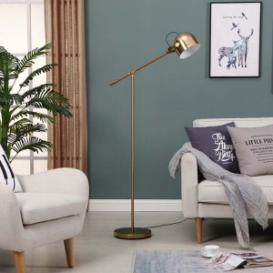 Led Floor Lamp,Task Floor Lamp,Antique Brass Standing Lamp |  Goodly Light-GL-FLM06