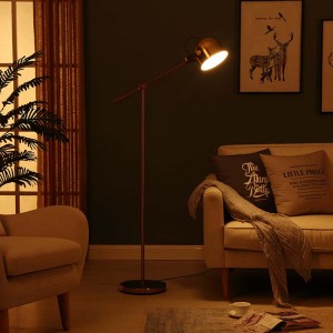 Led Floor Lamp,Task Floor Lamp,Antique Brass Standing Lamp |  Goodly Light-GL-FLM06