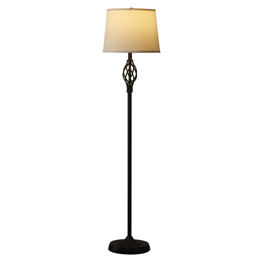 Antique Metal Floor Lamp, Twist Design | Goodly Light-GL-FLM057 Featured Image