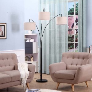 3-Way Floor Lamp,Black Floor Lamp,Chandelier Floor Lamp | Goodly Light-GL-FLM03