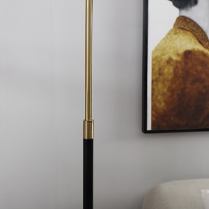 Black and Gold Floor Lamp,Brass Arm | Goodly Light-GL-FLM024