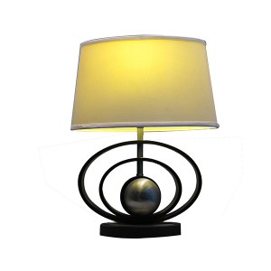 Tafellamp van zwart hout, tafellamp met modern design |  Goed licht-GL-TLW043