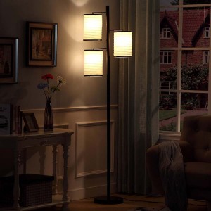 Black Tree Lamp, Standing Floor Lamp, Lantern Shade Floor Lamp | Goodly Light-GL-FLM02