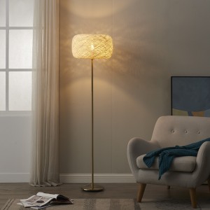 2019 wholesale price China Gold Floor Lamp Modern E27 Standing Lamp Corner Light Reading Light Plated Brass LED Stand Lamp (WH-MFL-65)
