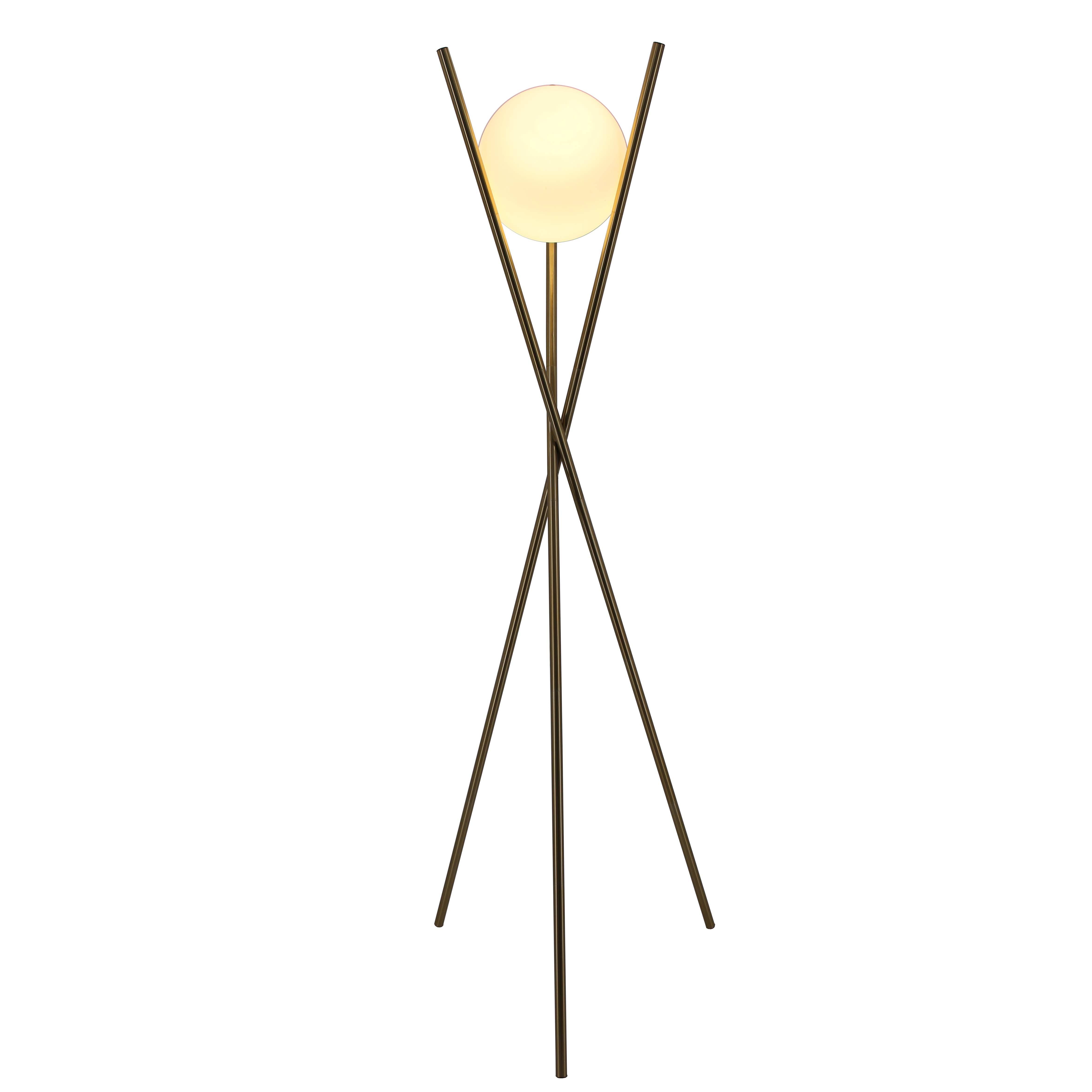 Gold Tripod Floor Lamp,Iron Sphere Floor Lamp | Goodly Light-GL-FLM108 Featured Image