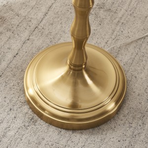 Heavy Metal Floor Lamp, Gold Brass Finish | Goodly Light-GL-FLM148
