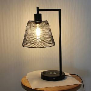 Rustic Metal Table Lamps,Deformable Mesh Lamp Shade | Goodly Light-GL-TLM047