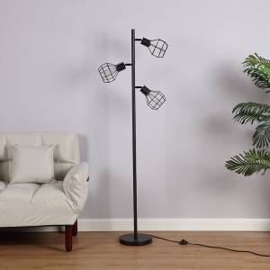 Industrial Metal Floor Lamp,Metal Birdcage Floor Lamp | Goodly Light-GL-FLM041