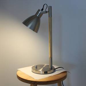 Reasonable price China Modern Brushed Metal Table Lamp