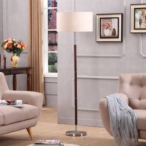 Metal Standing Lamp,Wood and Metal Lamp Pole | Goodly Light-GL-FLM153