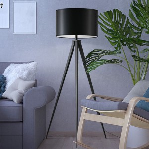 Black Tripod Floor Lamp,Metal Tripod Floor Lamp,Mid Century Modern | Goodly Light-GL-FLM018