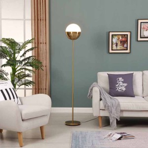 Aliejumi įtrinta bronzinė grindų lempa, moderni grindų lempa, grindų lemputė  Gerai „Light-GL-FLM05“