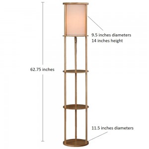Natural Wood Floor Lamp,Wooden Standard Lamp Base | Goodly Light-GL-FLW1034