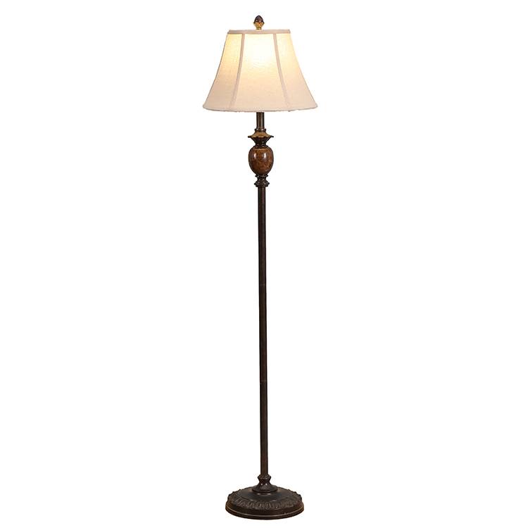 Rustic Floor Lamp,Traditional Bell Lampshade |  Goodly Light-GL-FLP001 Featured Image