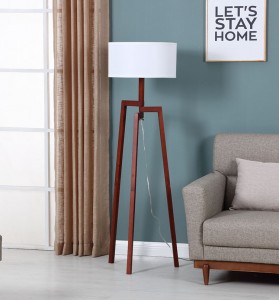 Tripod Floor Lamp,Wood Tripod Floor Lamp | Goodly Light-GL-FLW016
