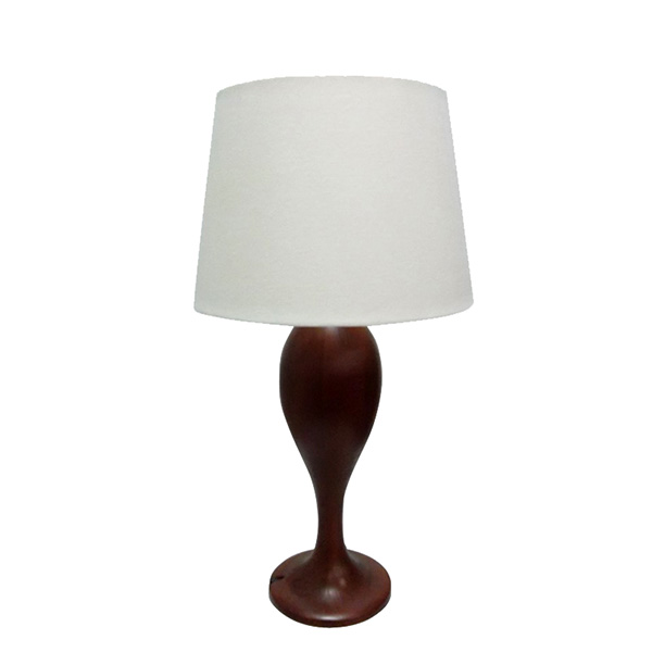 Solid Vintage Table Lamp Base,Industrial Wooden Desk Lamps 2
