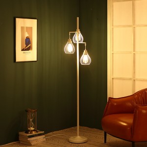 Three Heads Standng Floor Lamp, Industrial Floor Lamp | Goodly Light-GL-FLM087