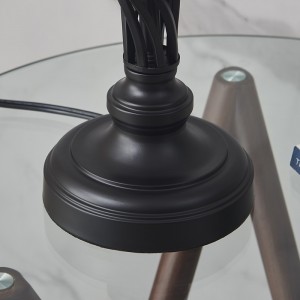 Vintage Metal Table Lamp, USB Charging Port |  Goodly Light-GL-TLP004
