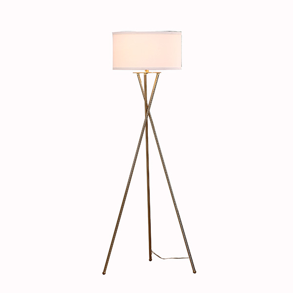 Fast delivery Bright Floor Lamp - Modern Tripod Floor Lamp With Rotary Switch,E Socket, Contemporary Style Metal Tall Standing Lamp For Office Living Room Bedroom Kitchen Reading Café Ambient Ligh...