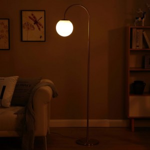 Arc Floor Lamp Brass,Arched Gold Floor Lamp,Globe Floor Lamp | Goodly Light-GL-FLM08