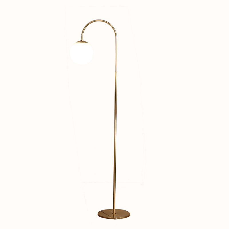 Arc Floor Lamp Brass,Arched Gold Floor Lamp,Globe Floor Lamp | Goodly Light-GL-FLM08 Featured Image