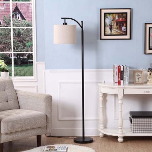 Промишлена подова лампа, черна подова лампа, модерна черна подова лампа |  Добре Light-GL-FLM01