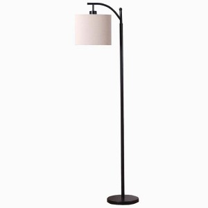 Pramoninė grindų lempa, juoda grindų lempa, moderni juoda grindų lempa |  Gerai lengvas-GL-FLM01
