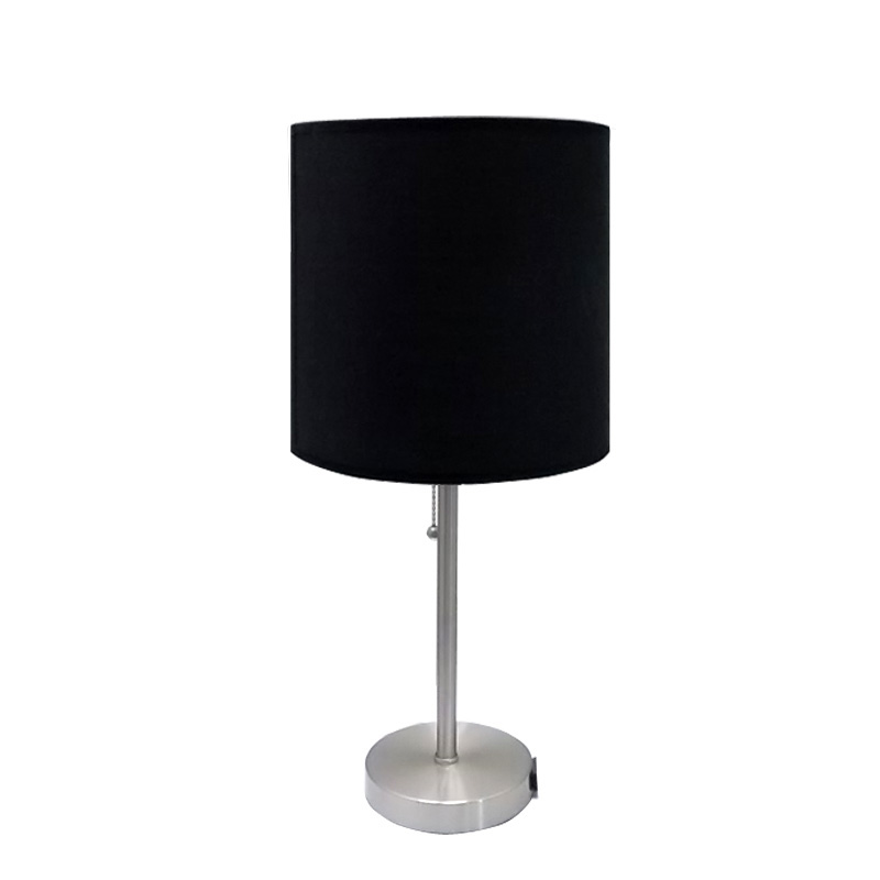 100% Original Factory Chic Chrome Floor Lamp - black metal table lamp | table lamp with power outlet | Goodly Light-GL-TLM003 – Goodly
