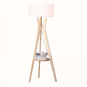 OEM manufacturer Cotton Drop Light Shade - mid century modern tripod floor lamp,tripod floor lamp with shelf | Goodly Light-GL-FLW012 – Goodly