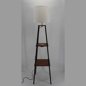 Popular Design for China Shelf Floor Lamp with Drawer, 3 with Storage Shelves