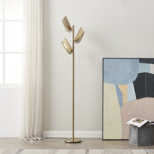 Gold Tree Floor Lamp, Adjustable Metal Shade | Goodly Light-GL-FLM118