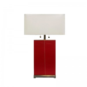 Short Lead Time for Customizable Size - leather table lamp | small red table lamp | Goodly Light-GL-TLM022 – Goodly