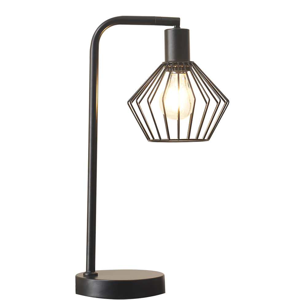 Metal Cage Table Lamp, Adjustable Lamp Head | Goodly Light-GL-TLM062 Featured Image