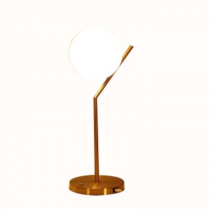 Manufacturing Companies for E26 Contemporary Simple Luxury Metal Art Bedroom Table Lamp