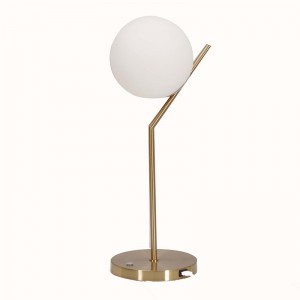 Manufacturing Companies for E26 Contemporary Simple Luxury Metal Art Bedroom Table Lamp