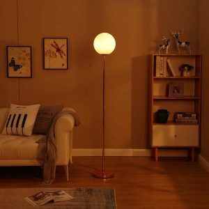 Rose Gold Floor Lamp,Gold Metal Floor Lamp | Goodly Light-GL-FLM010