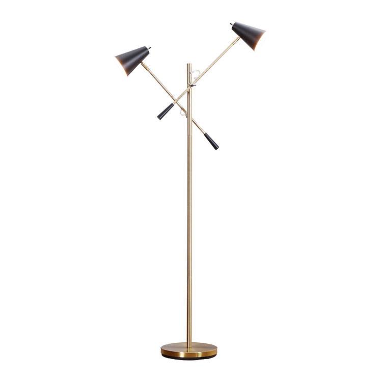 Gold Floor Lamp,2 Adjustable Arms | Goodly Light-GL-FLM039 Featured Image