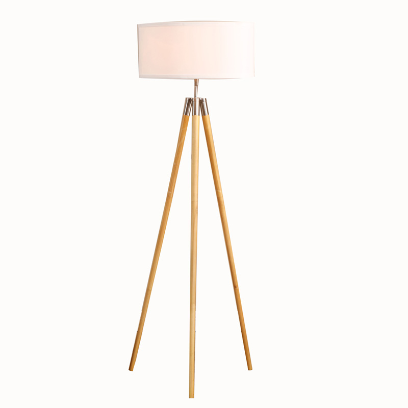 OEM manufacturer E14 Bulb Salt Lamp - mid century tripod floor lamp,tripod wooden floor lamp | Goodly Light-GL-FLW014 – Goodly