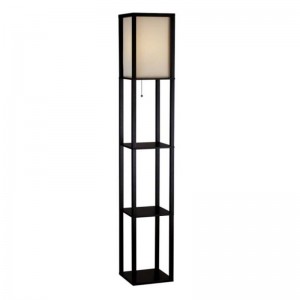 Low MOQ for Wooden Bedside Lamp - white shelf floor lamp,wooden floor lamp with shelf | Goodly Light-GL-FLWS001 – Goodly