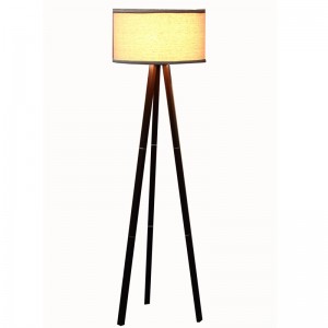 Short Lead Time for Black Metal Standing Lamp - wooden floor lamp tripod,Contemporary Tripod Lamp | Goodly Light-GL-FLW009 – Goodly