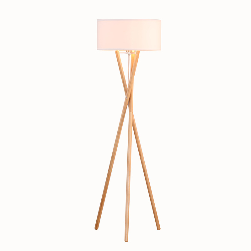 Wholesale Round Standing Light Shade - wooden tripod floor lamp，floor standing tripod lamp | Goodly Light-GL-FLW015 – Goodly